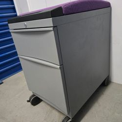 Metal File Cabinet Letter Size With Key Padded top 