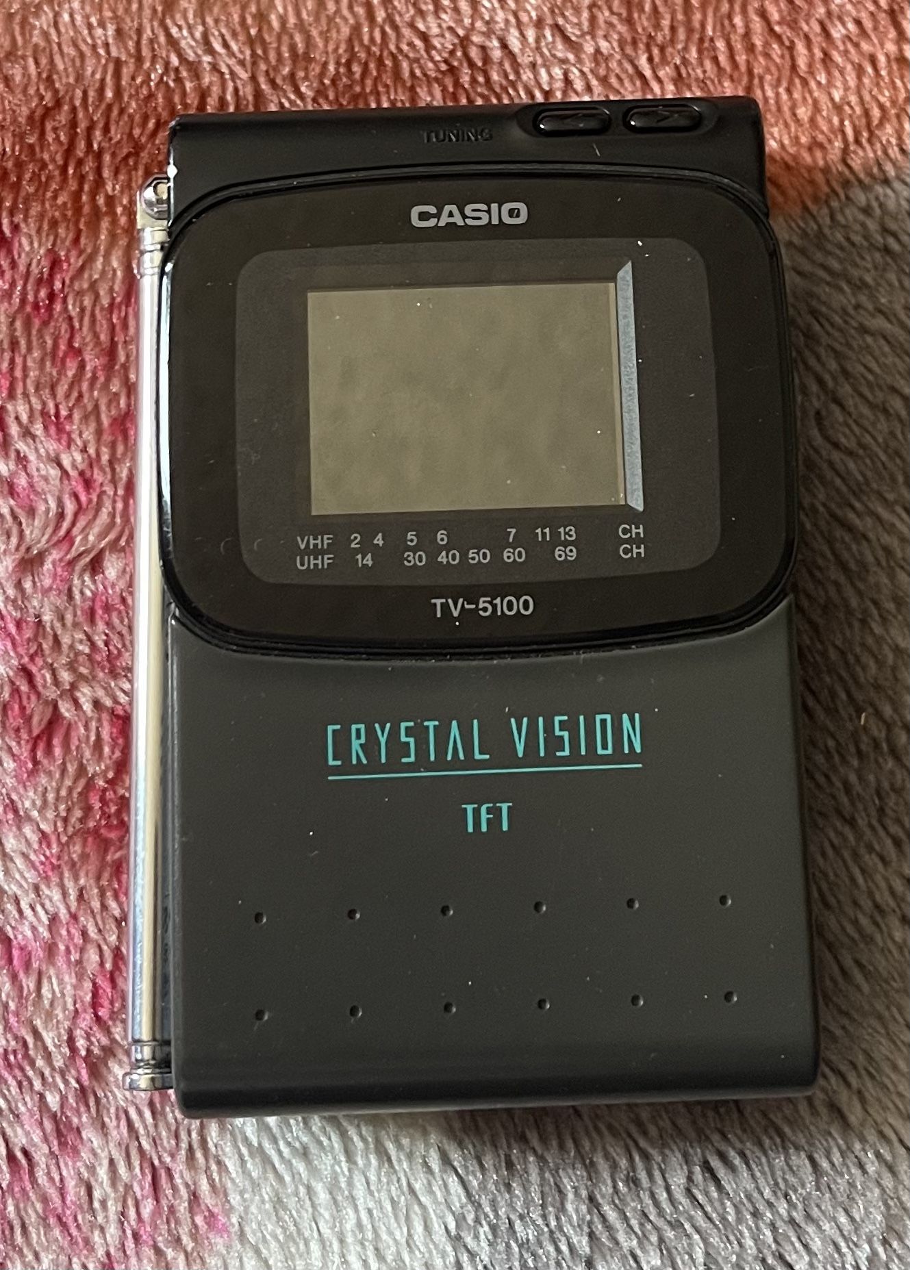 CASIO TV - 5100B COLOR PORTABLE. TV 1.8 TFT ACTIVE MATRIX AUD/VD