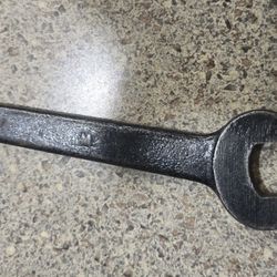 Vintage Ford USA Double Open-Ended Wrench "M" Blue Automotive Tool 