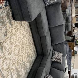 Tracling Slate LAF or RAF Sectional /couch /Living room set