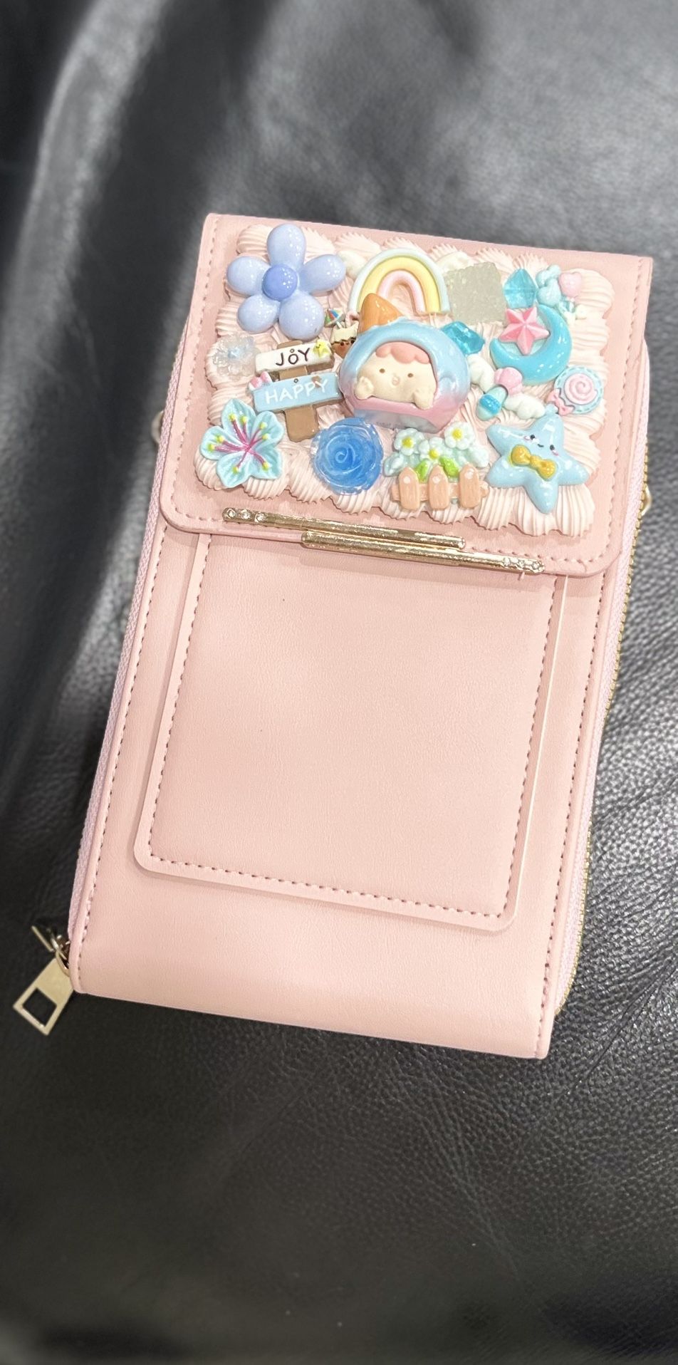 Cute Cream Gel Handmade Cross-Body Bag Phone Purse