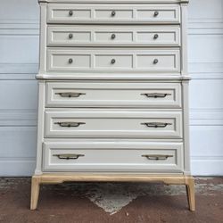 MCM Mid Century Modern Tall 6 Drawer Dresser Flint & Horner Freshly Refinished