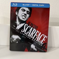 Scarface (Blu-ray,SteelBook Limited Edition)  *New & Sealed* (no cards)