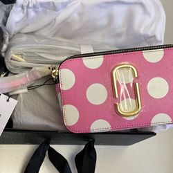 Pink MJ Polka Dots camera Bag New In Box