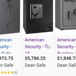 American Security Safe UL Rated Tl15