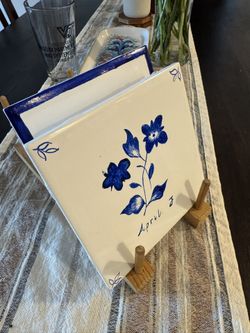 Hand Painted Decor Tile Vintage