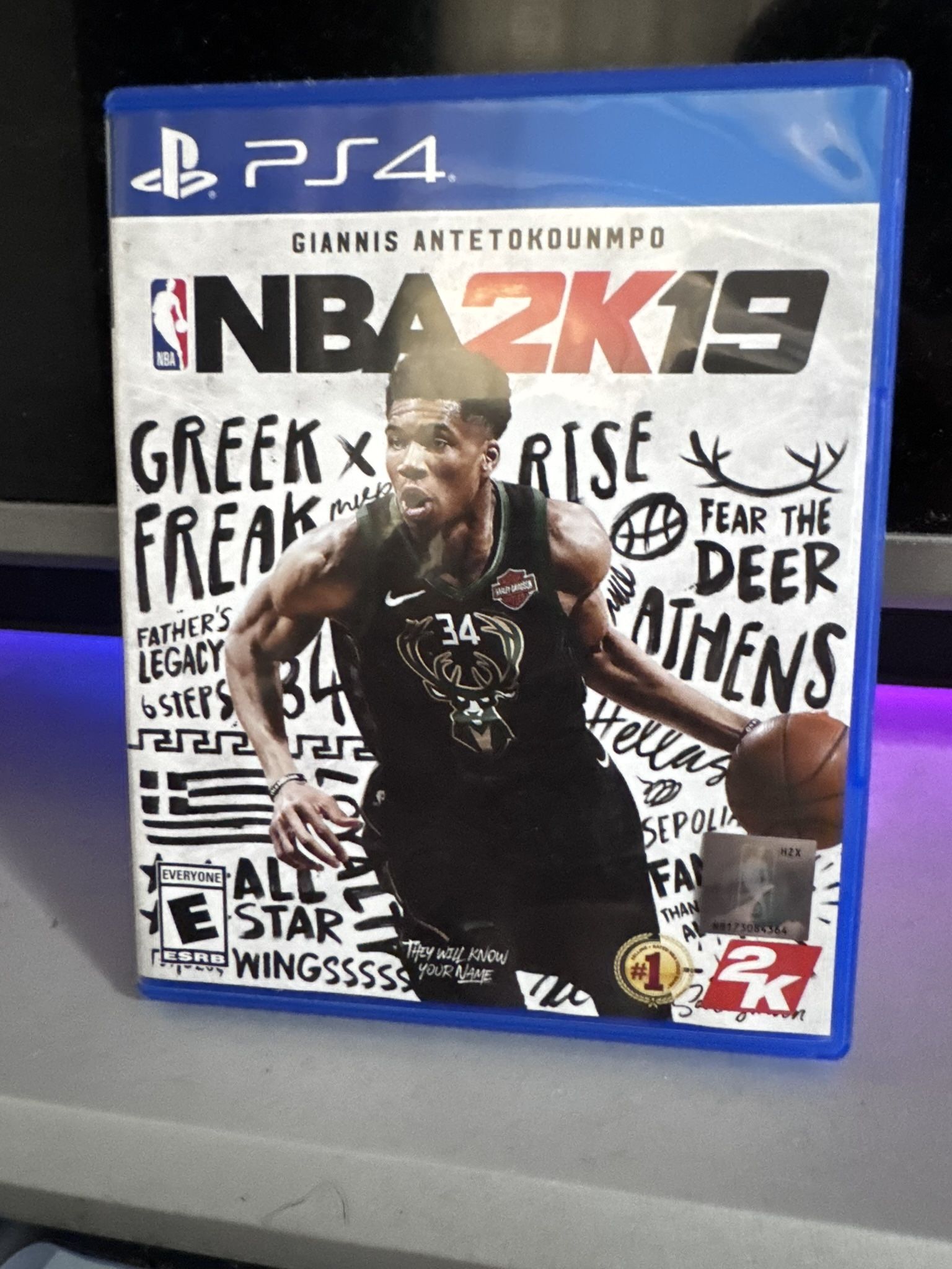 NBA 2K19 Sony Playstation 4 Video Game PS4 2018Disc and Case