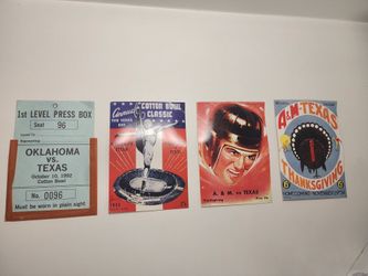 Vintage RARE College Football Post Carts 