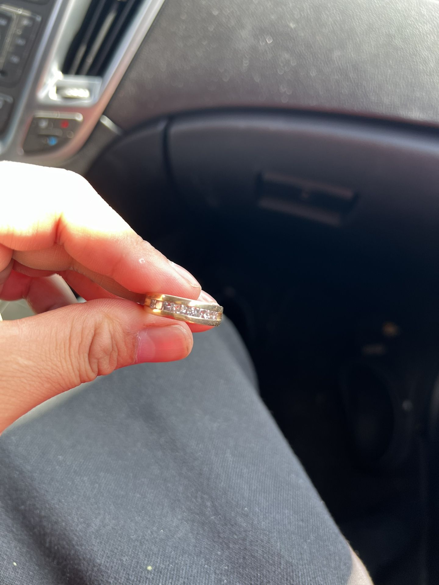 Ring Gold Diamond Wedding Band