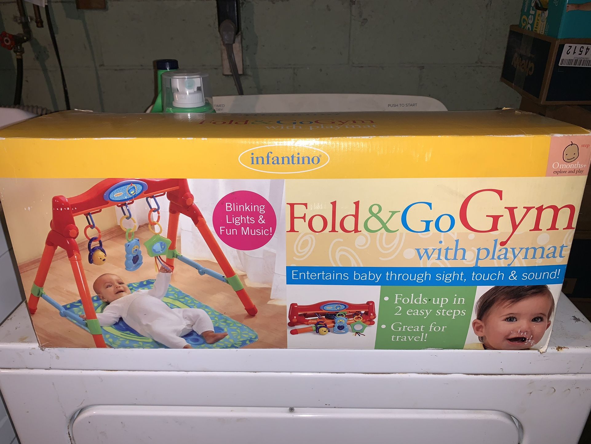 NEW Infantino Fold & Go Baby Gym – Playmat Included!