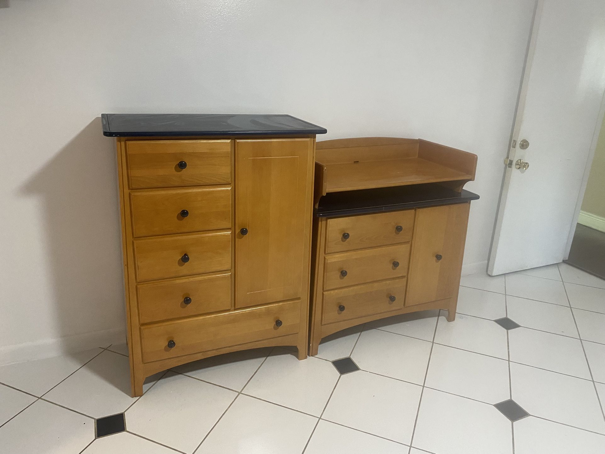 Two Dressers, One w/Changing Table $100 Each