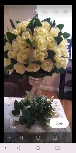 Center pieces for all occasion $40 each artificial flowers these ones are just samples