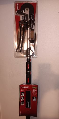 Husky 16 ft pole saw with Folding Hand Saw