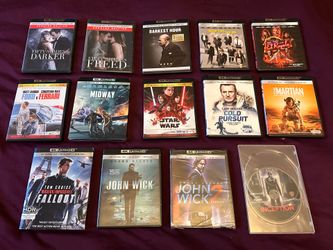New and Like New 4K Ultra HD Blu-ray Movie Lot