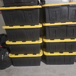 Heavy  Storage Containers Full Of Clothes 