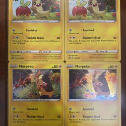 Pokemon Morpeko SWSH031 & SWSH116 Black Star Promo Holo Lot of 4 LP/NM