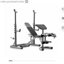 weider xrs adjustable bench with Olympic squat