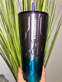 Starbucks 24oz Twilight Ombre Mermaid Scales Stainless Steel Tumbler