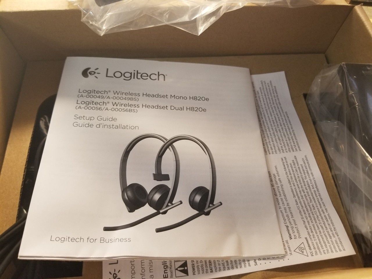 Logitech H820e Dual Double-Ear Stereo Wireless Business Headset (SE1167)
