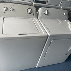 Amana Set Washer And Dryer/ 🔌Comes with 2 month warranty 📆LOCATED AT:📍📍 5200 E 10TH AVENUE TAMPA FL 33619PHONE 📲 813~473~0570
