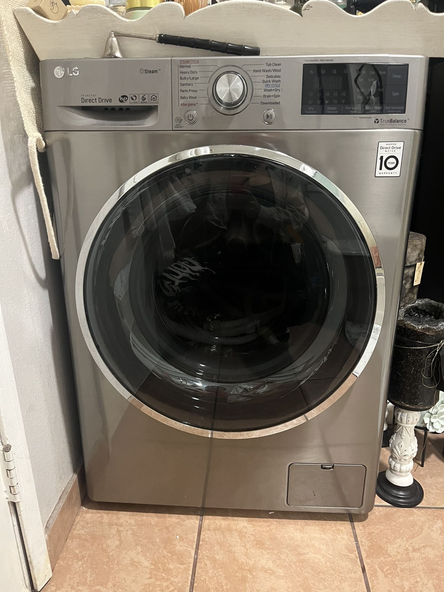 LG WM3499HVA 2.3 cu.ft. Smart wi-fi Enabled Compact All-In-One Washer/Dryer