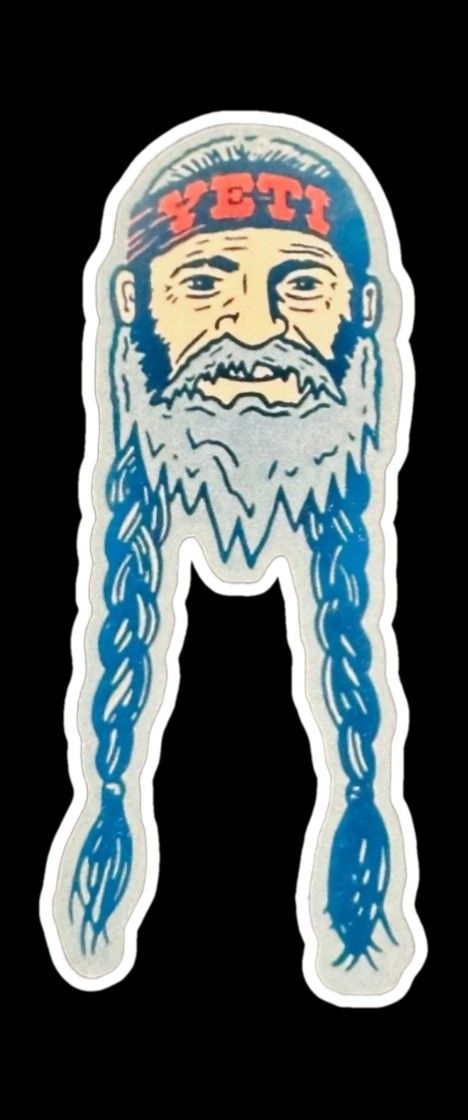 Yeti Willie Nelson Decal