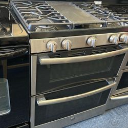 Stainless Steel Double Oven Gas Stove