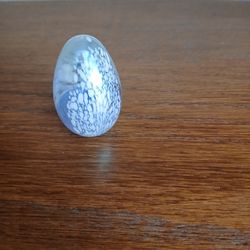 Iridescent glass egg from 1970s