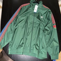 Adidas Green Track Jacket Green/Red (New) 2XL
