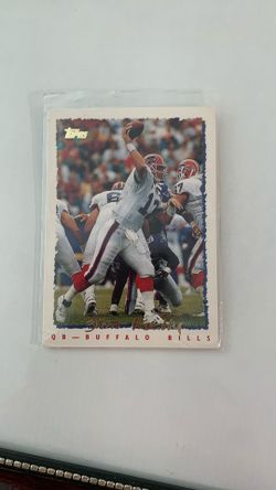 1995 Topps Jim Kelly #317 HOF Football Card - Buffalo Bills