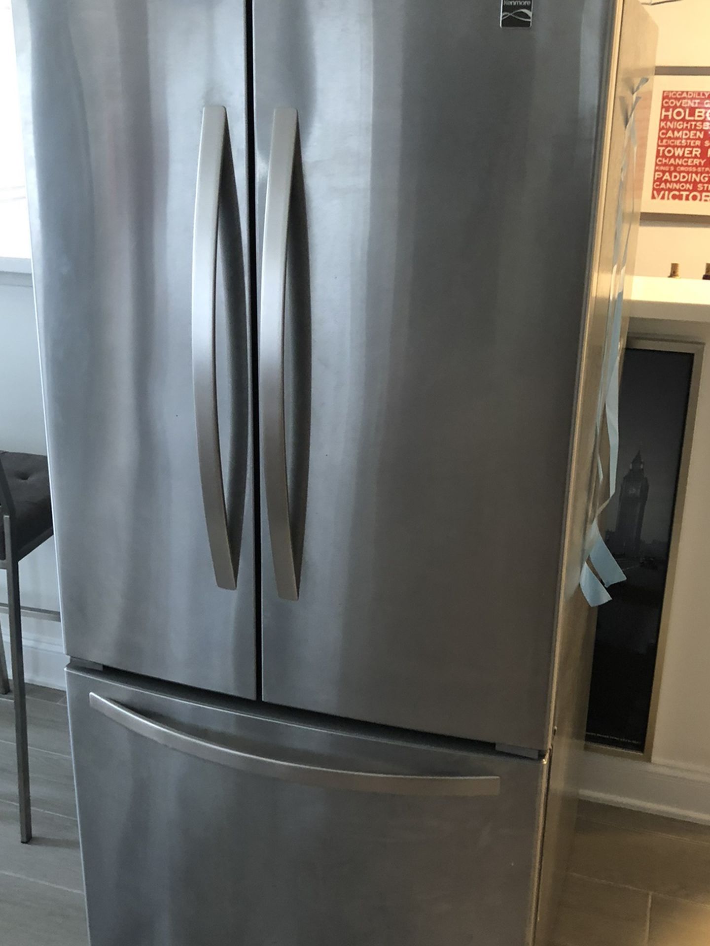 Kenmore Stainless Steel French Door Refrigerator And Bottom Freezer- Delivery Available