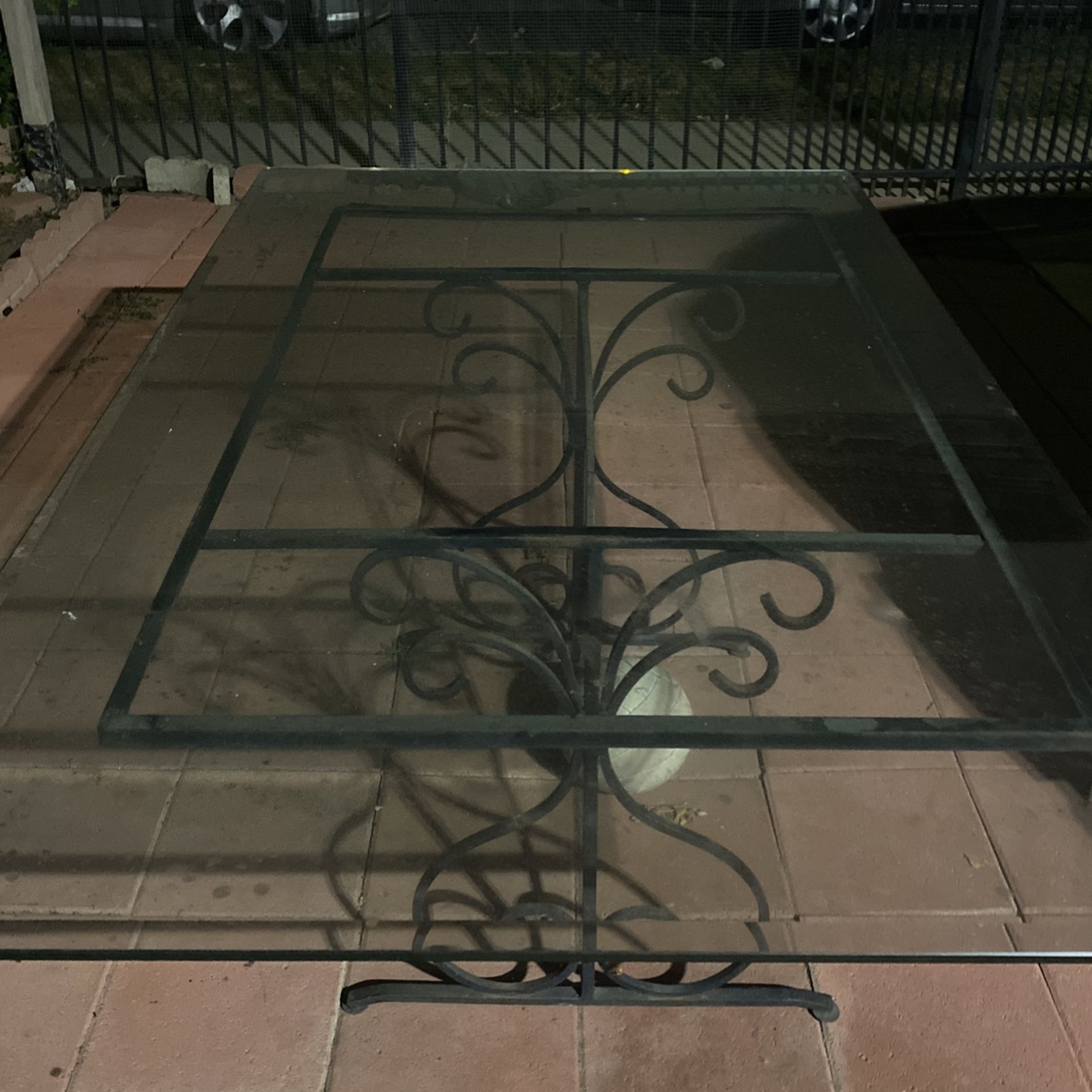 Glass Patio Table