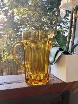 Vintage Amber Pitcher