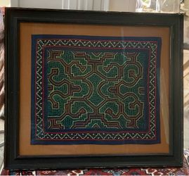 Framed Tribal Textile Art