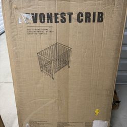Evonest 3-in-1 Crib Grey 