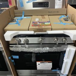 STAINLESS STEEL GE GAS STOVE