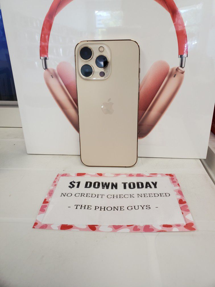 Apple iPhone 13 Pro 5G - $1 DOWN TODAY, NO CREDIT NEEDED