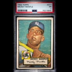 1952 Topps Mickey Mantle Rookie Card