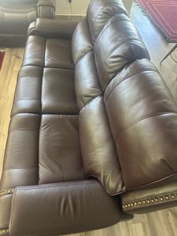 Three pieces living room set power recliner