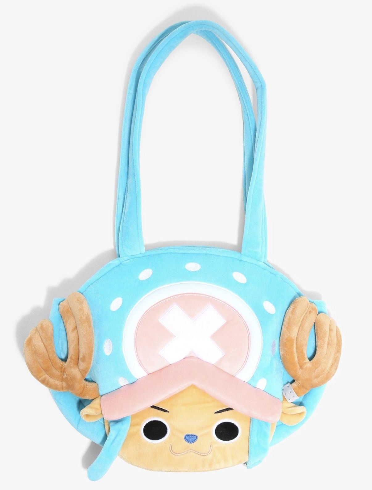 One Piece Chopper Large Face Plush Tote Bag