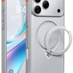 TORRAS Q3 Rugged For IPhone 17 Pro Case With 360 Rotating Magnetic Stand, Fit For MagSafe, 16FT Mil-Grade Drop Protection, Side Anti-Slip Grip, Camera
