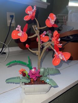 Pink Orchid Legos