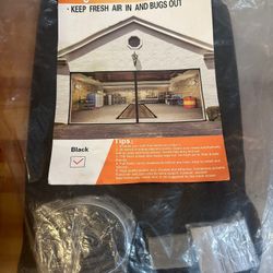 Garage Door Screen for 1 Car 8x7FT / Magnetic Screen Door