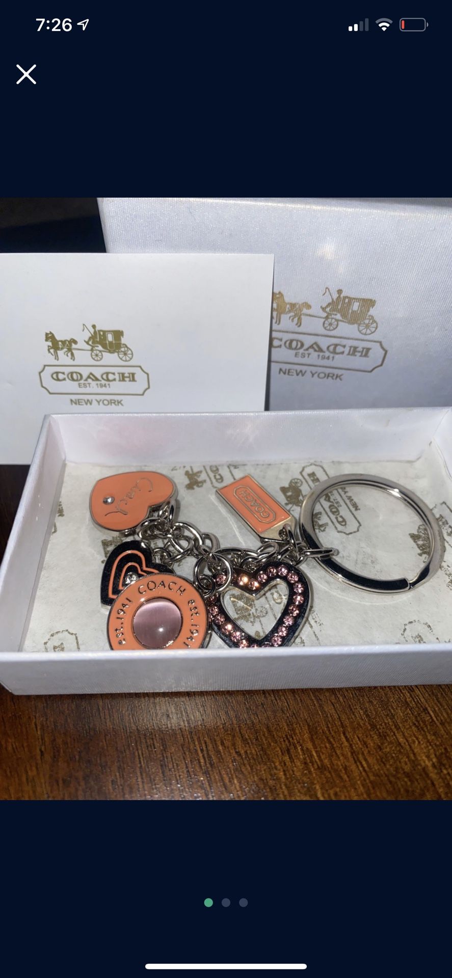 Coach Keychain New With Box