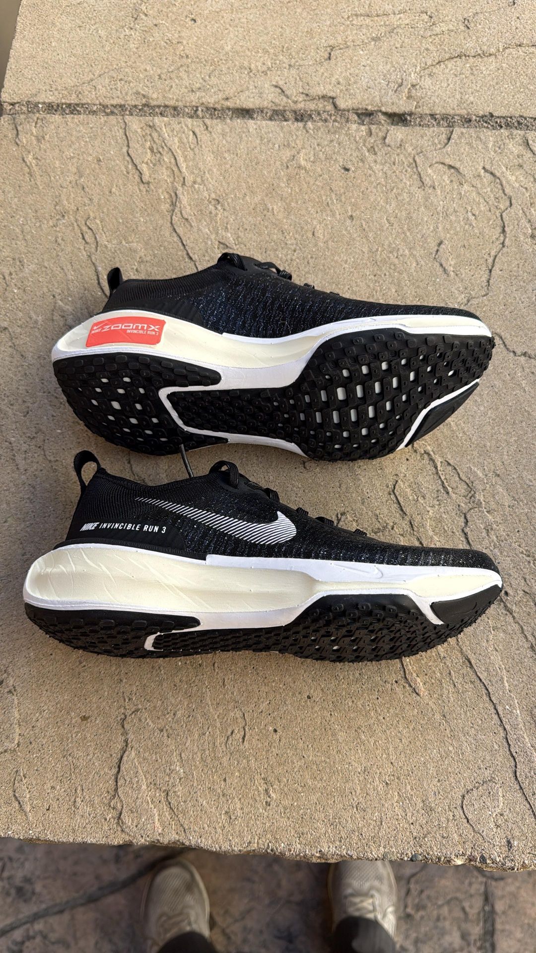 New Nike ZoomX Invincible Run Flyknit 3 Black White Running Shoes Women’s 6, Youth 4.5y