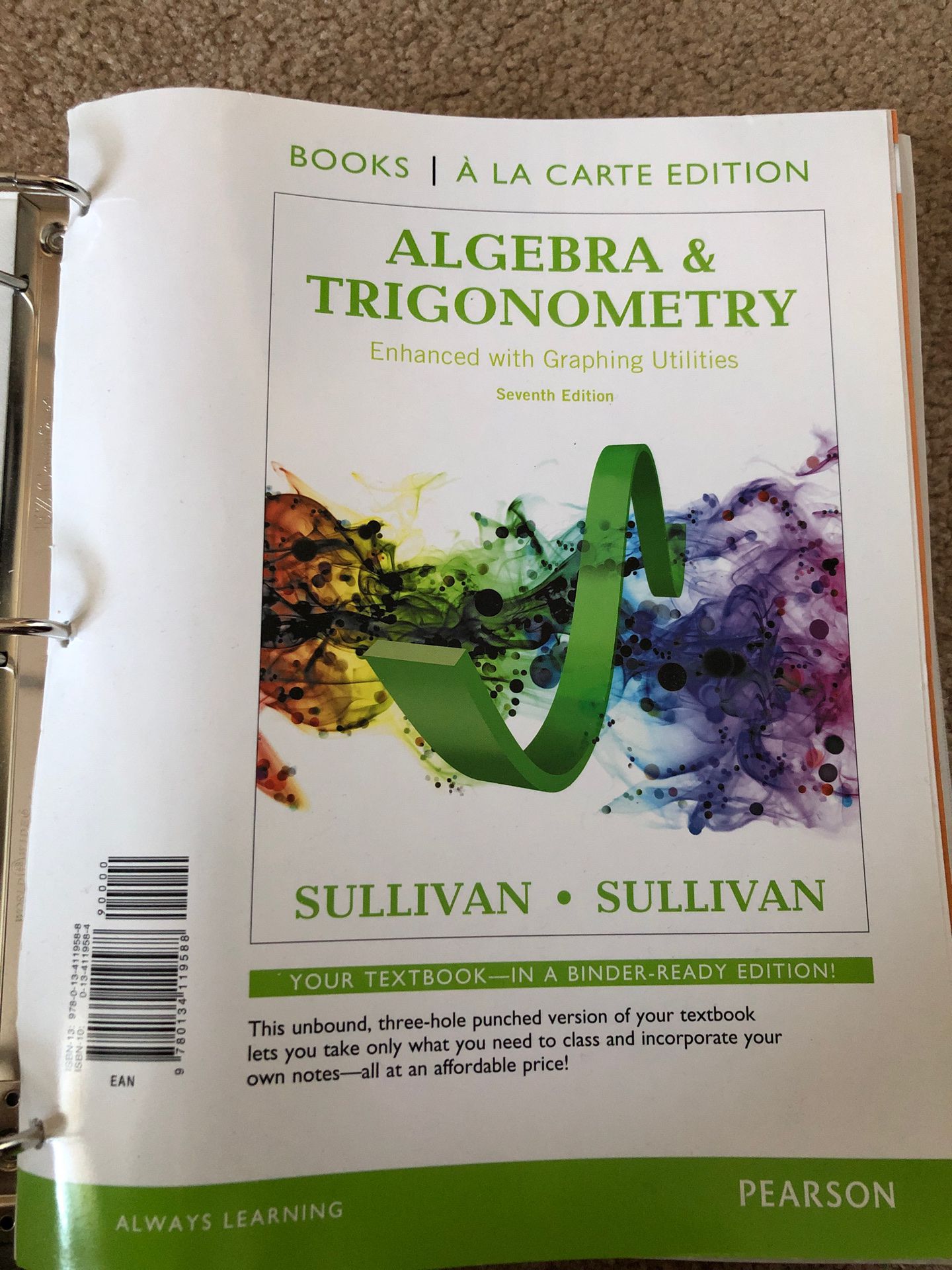 Algebra & Trigonometry 7th edition • SULLIVAN