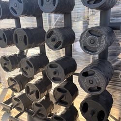 Irin grip 1” standar size weights rubber coated only 70 cents per pound