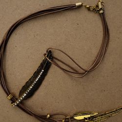 Feather Lariat Necklace