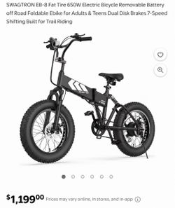Fat tire Ebike ready to rip