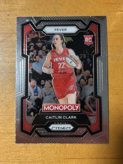 Caitlin Clark 2024 Panini Prizm Monopoly Rookie Card